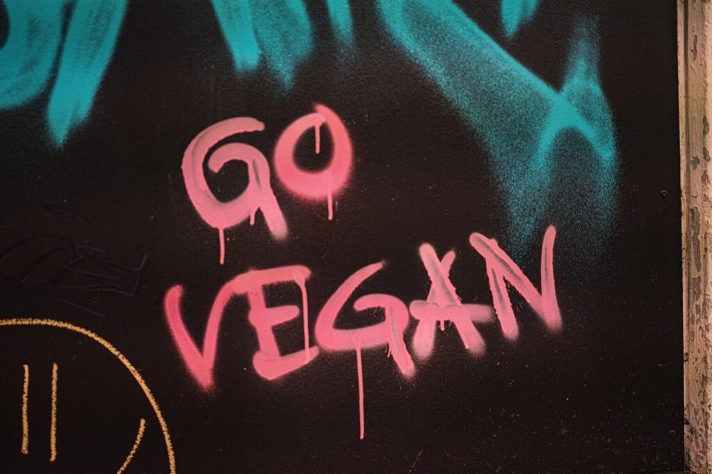Palavra pichada escrita go vegan 
