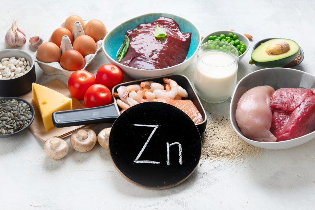 Papel do zinco em alimentos